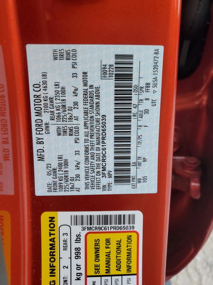 3FMCR9C61PRD65039 2023 Ford Bronco Sport Outer Banks