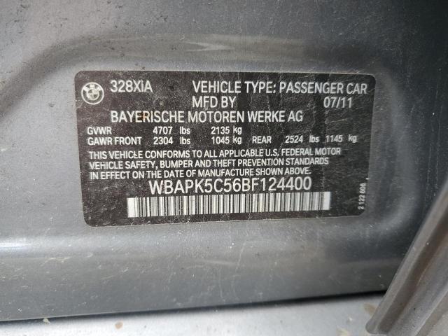 WBAPK5C56BF124400 2011 BMW 328 Xi Sulev