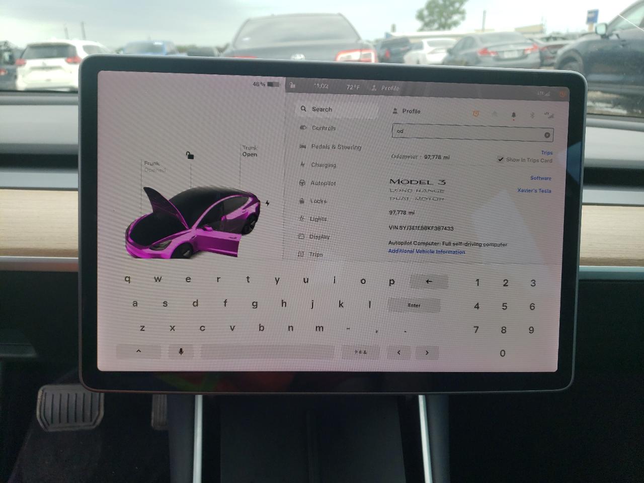 5YJ3E1EB8KF387433 2019 Tesla Model 3