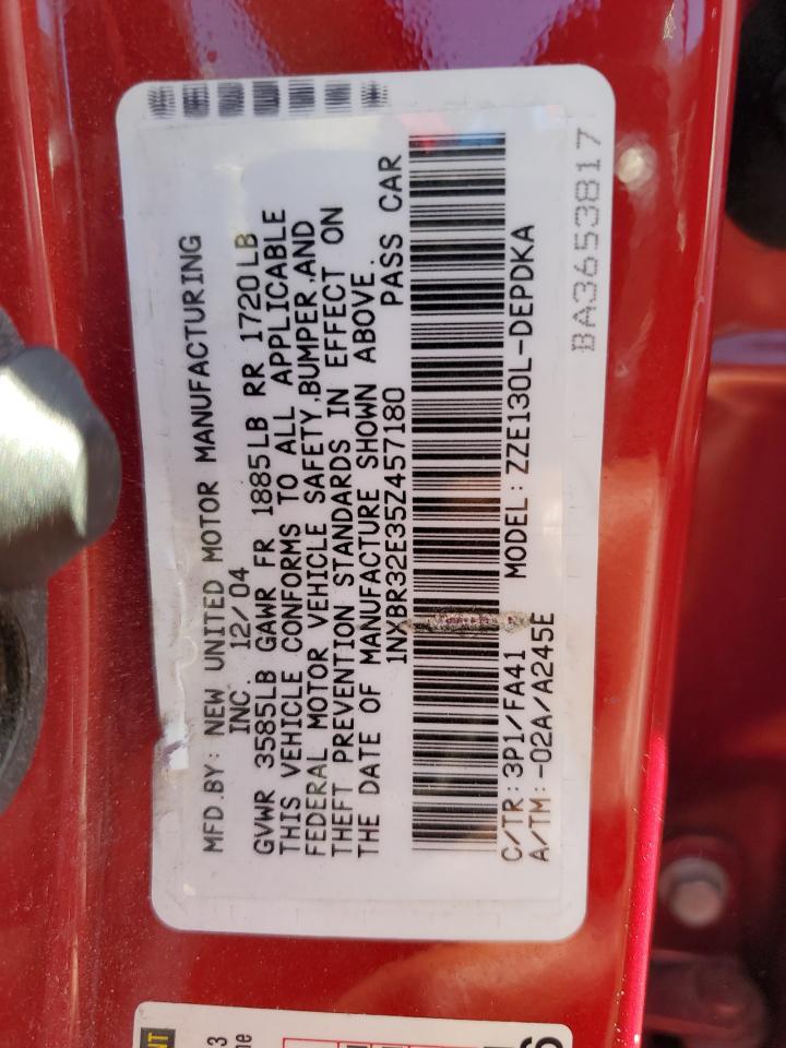 1NXBR32E35Z457180 2005 Toyota Corolla Ce