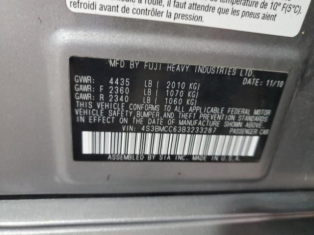 2011 Subaru Legacy 2.5I Premium VIN: 4S3BMCC63B3233287 Lot: 59782634