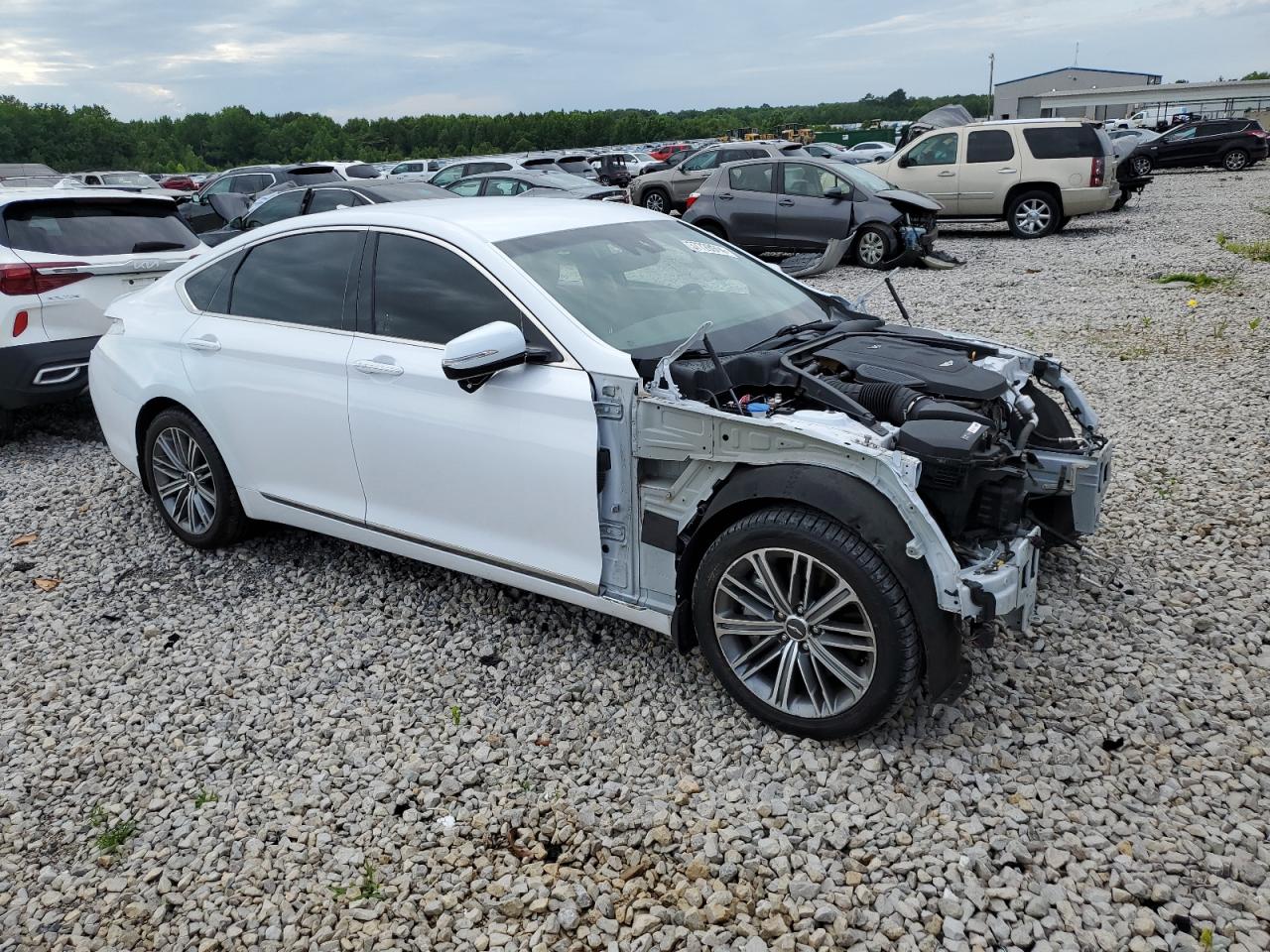 2018 Genesis G80 Base vin: KMHGN4JE5JU249675