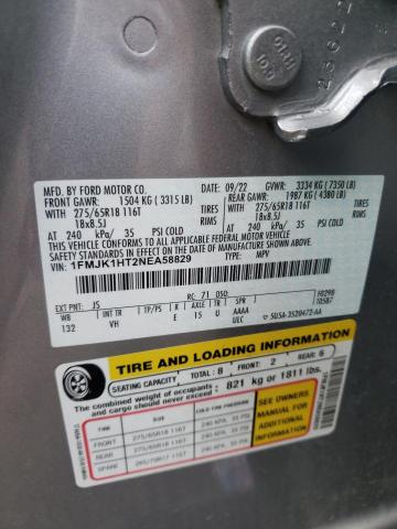 2022 FORD EXPEDITION - 1FMJK1HT2NEA58829