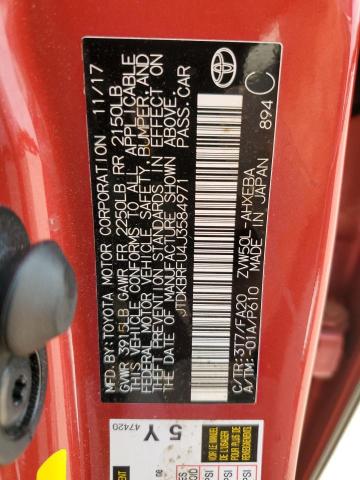 2018 TOYOTA PRIUS - JTDKBRFU4J3584971