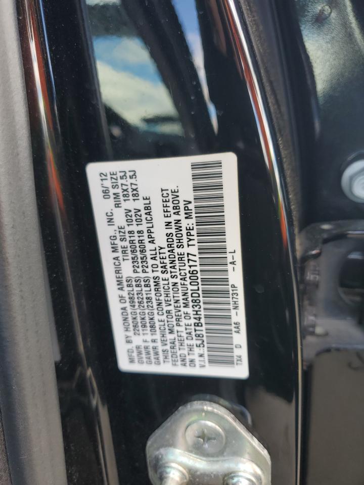 5J8TB4H38DL006177 2013 Acura Rdx