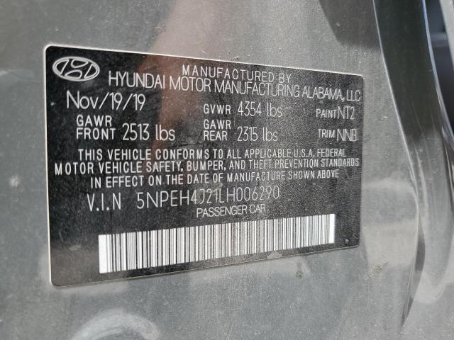 2020 Hyundai Sonata Limited VIN: 5NPEH4J21LH006290 Lot: 59138314