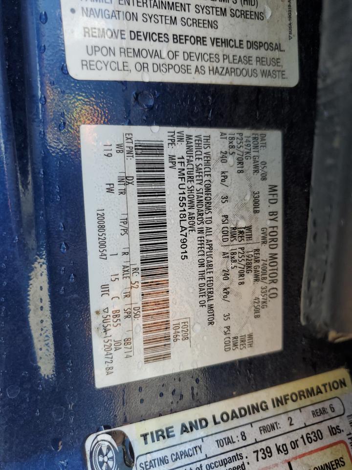 1FMFU15518LA79015 2008 Ford Expedition Xlt