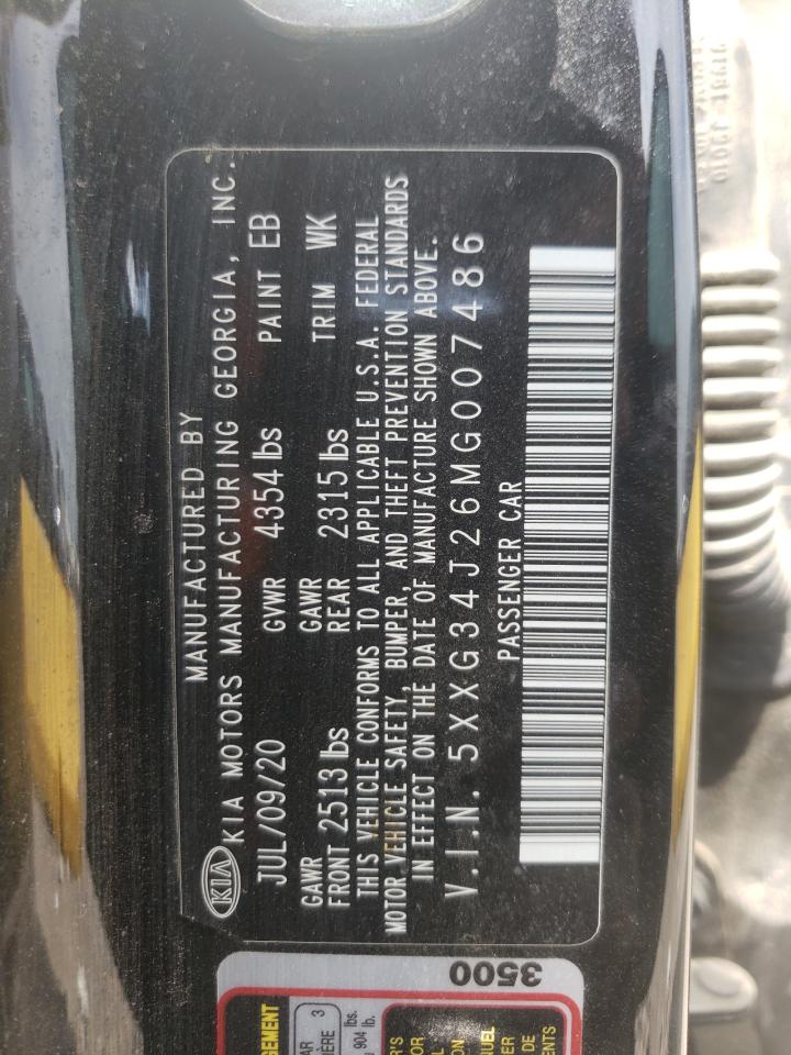 5XXG34J26MG007486 2021 Kia K5 Ex