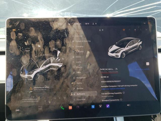 2020 TESLA MODEL 3 - 5YJ3E1EC0LF603317