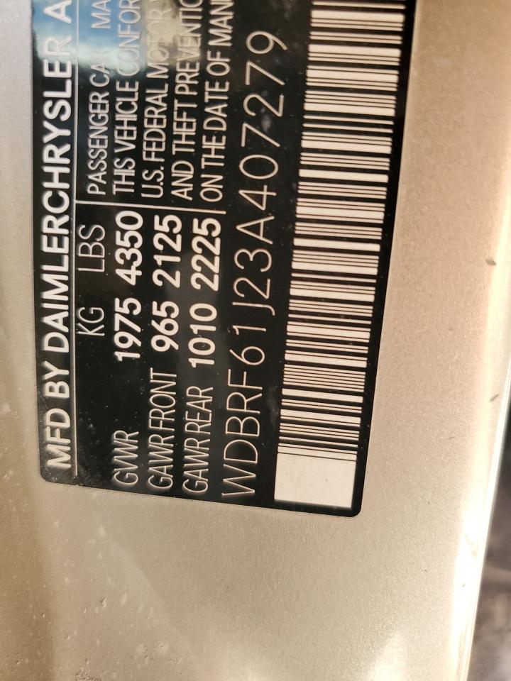 WDBRF61J23A407279 2003 Mercedes-Benz C 240