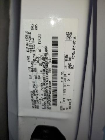 2012 Ford Econoline E250 Van VIN: 1FTNS2EWXCDA30385 Lot: 59441924