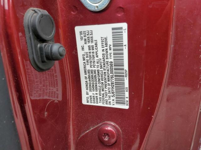 2006 Honda Element Ex VIN: 5J6YH28776L000569 Lot: 59661064