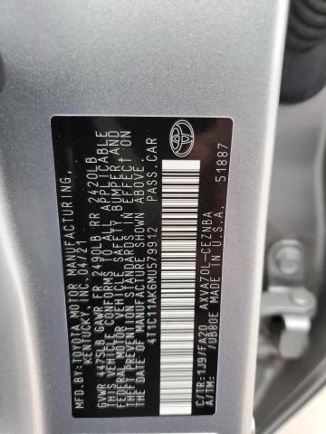 VIN 4T1C11AK6MU579912 2021 Toyota Camry, LE no.12