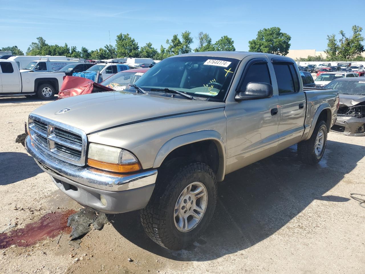 1D7HG48N54S737281 2004 Dodge Dakota Quad Slt