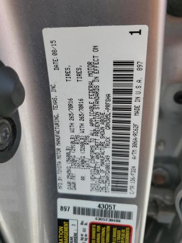 2016 TOYOTA TACOMA DOU - 5TFCZ5AN7GX001349