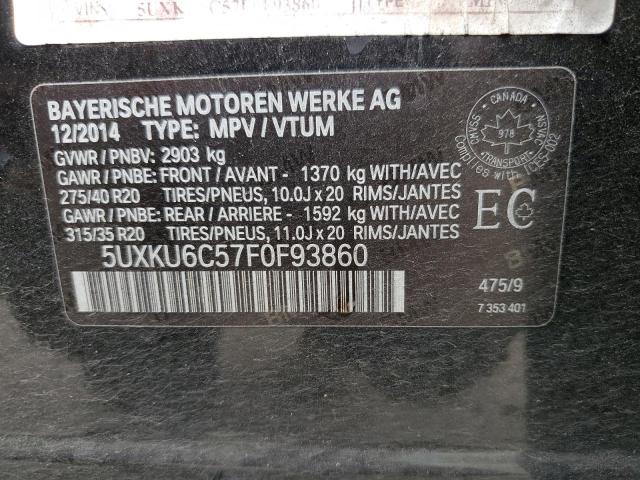 VIN 5UXKU6C57F0F93860 2015 BMW X6, Xdrive50I no.14