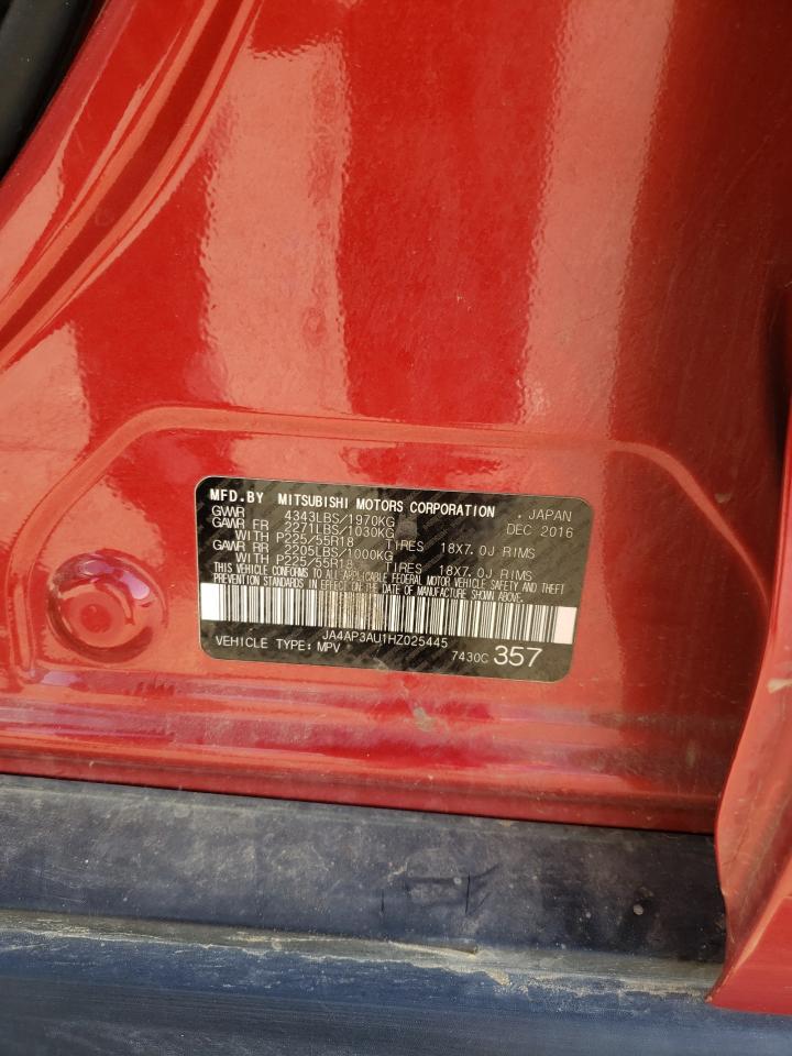 JA4AP3AU1HZ025445 2017 Mitsubishi Outlander Sport Es