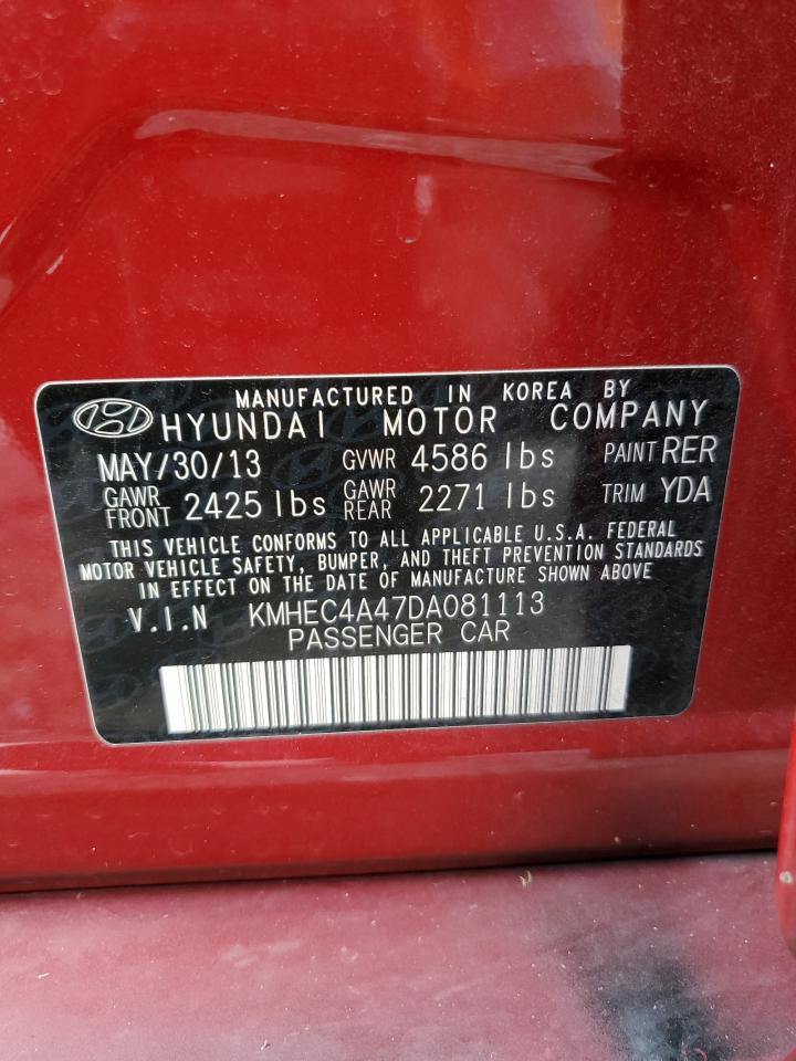 KMHEC4A47DA081113 2013 Hyundai Sonata Hybrid