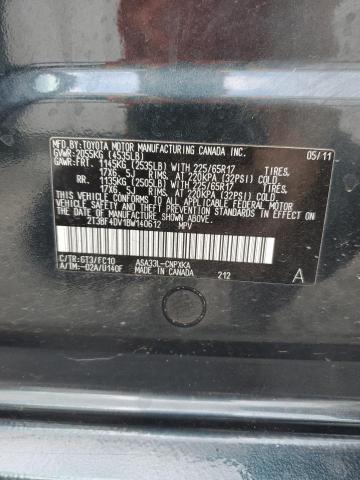 2011 Toyota Rav4 VIN: 2T3BF4DV1BW140612 Lot: 59066844