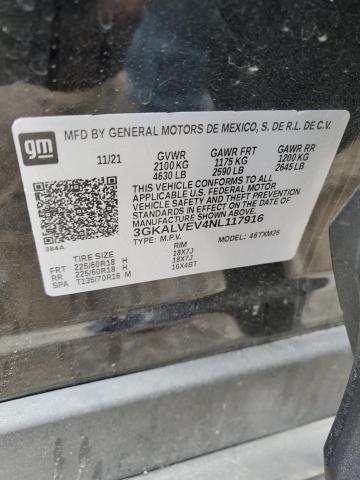 2022 GMC Terrain Slt VIN: 3GKALVEV4NL117916 Lot: 58116934