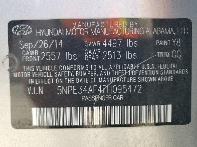 2015 Hyundai Sonata Sport VIN: 5NPE34AF4FH095472 Lot: 60692214