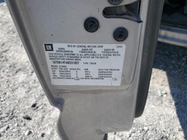 2004 GMC New Sierra K1500 VIN: 1GTEK14T44E231857 Lot: 57844094