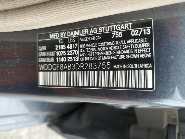 VIN WDDGF8AB3DR283755 2013 Mercedes-Benz C-Class, 3... no.12