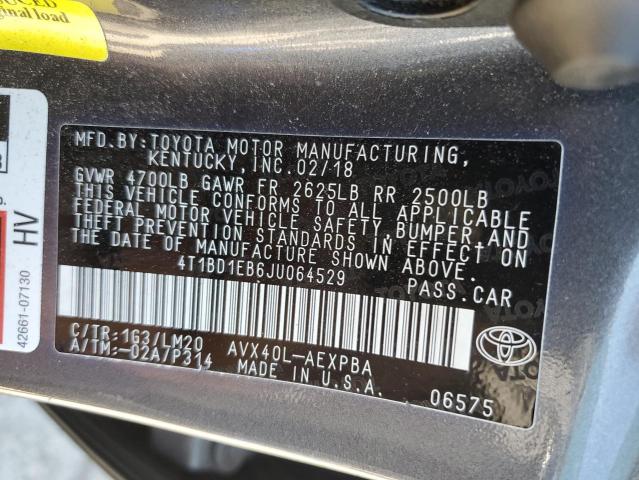 4T1BD1EB6JU064529 2018 TOYOTA AVALON - Image 12