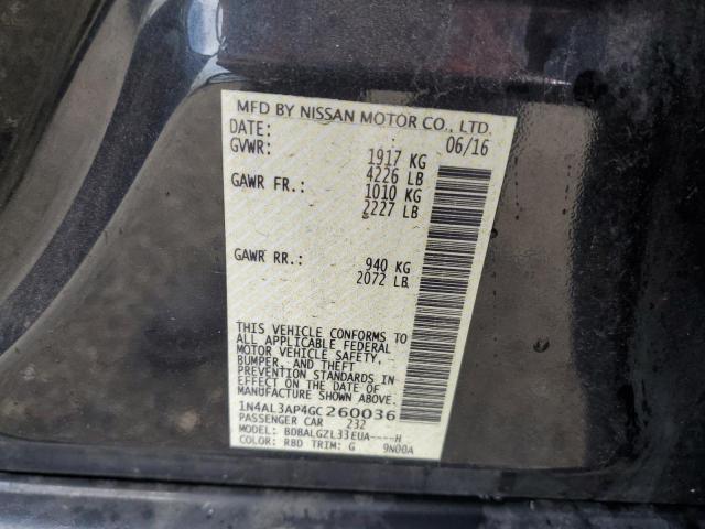 2016 NISSAN ALTIMA 2.5 - 1N4AL3AP4GC260036