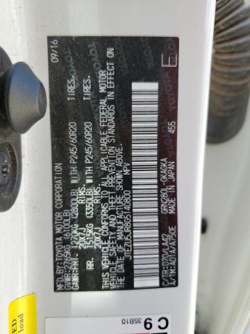 2016 TOYOTA 4RUNNER SR - JTEZU5JR8G5140800