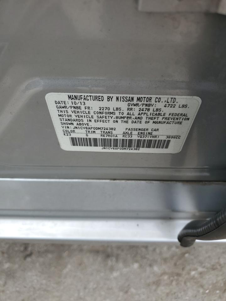 JN1CV6AP0DM724382 2013 Infiniti G37 Base