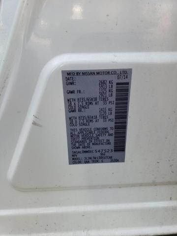 2014 Infiniti Qx60 VIN: 5N1AL0MM0EC547523 Lot: 60202004