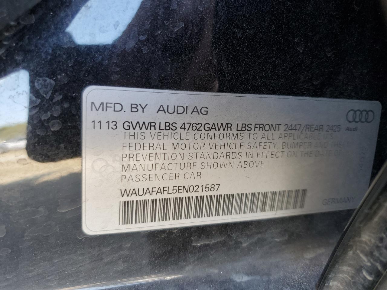 WAUAFAFL5EN021587 2014 Audi A4 Premium