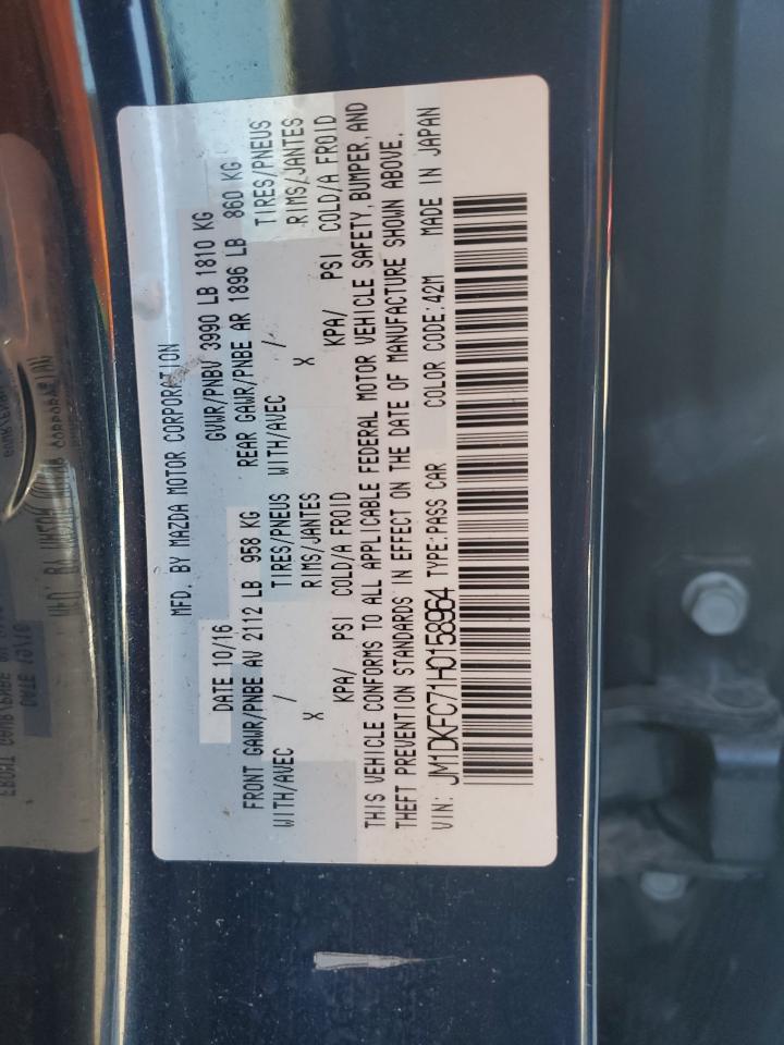 JM1DKFC71H0158964 2017 Mazda Cx-3 Touring