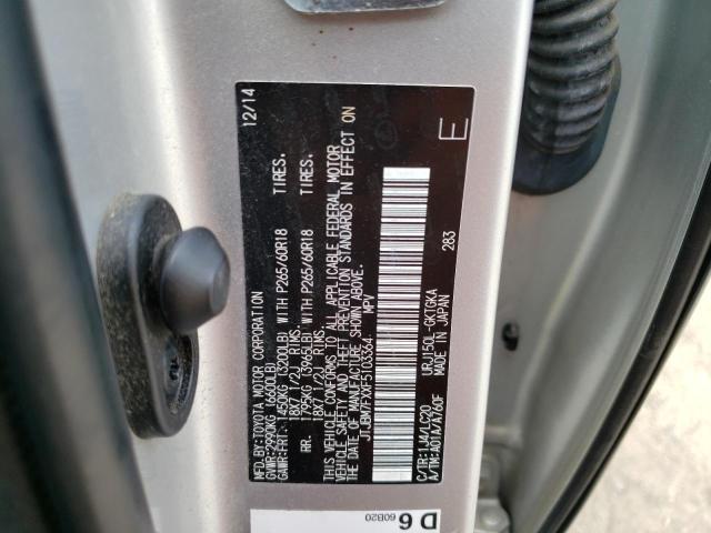 2015 Lexus Gx 460 VIN: JTJBM7FXXF5103364 Lot: 57104954