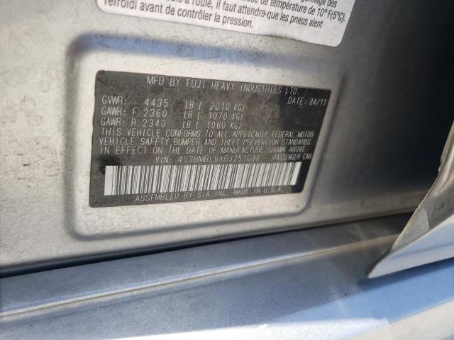 2011 Subaru Legacy 2.5I Limited VIN: 4S3BMBL6XB3251098 Lot: 59352334