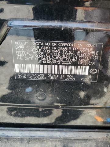 2007 Lexus Es 350 VIN: JTHBJ46G972100032 Lot: 59314344