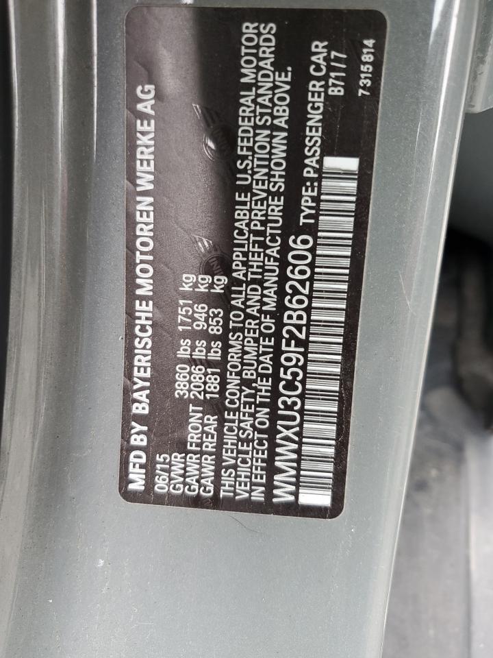 WMWXU3C59F2B62606 2015 Mini Cooper S