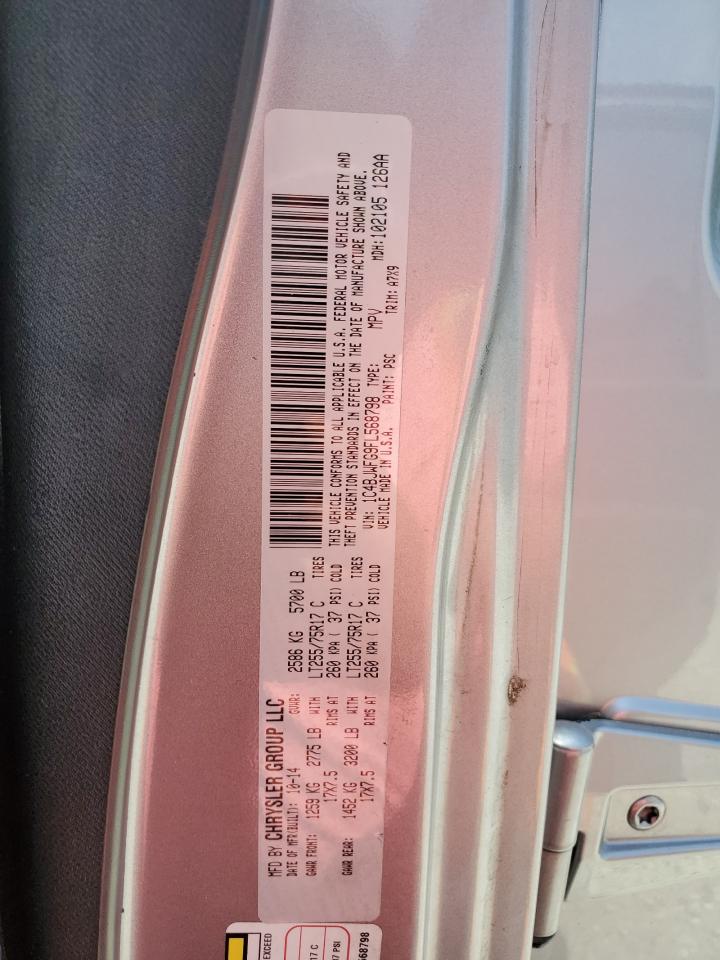 1C4BJWFG9FL568798 2015 Jeep Wrangler Unlimited Rubicon