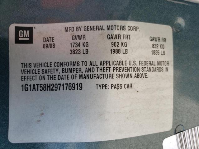 2009 Chevrolet Cobalt Lt VIN: 1G1AT58H297176919 Lot: 59268494