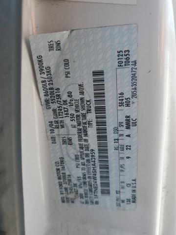 2005 Ford Econoline E250 Van VIN: 1FTNE24W45HA43959 Lot: 60949544