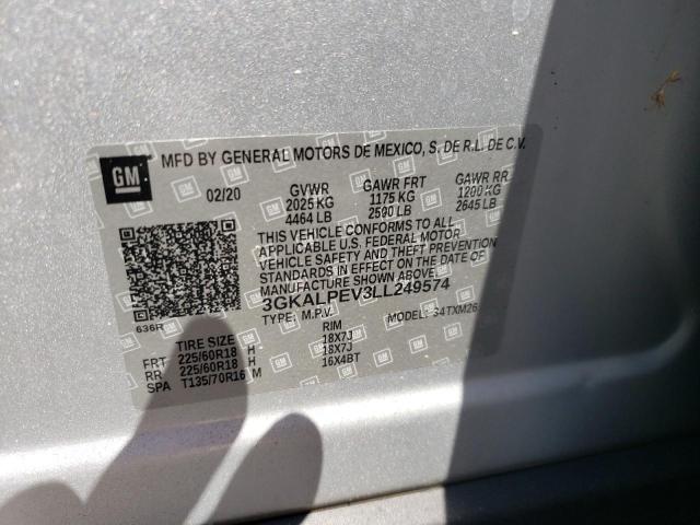 2020 GMC Terrain Slt VIN: 3GKALPEV3LL249574 Lot: 57678744