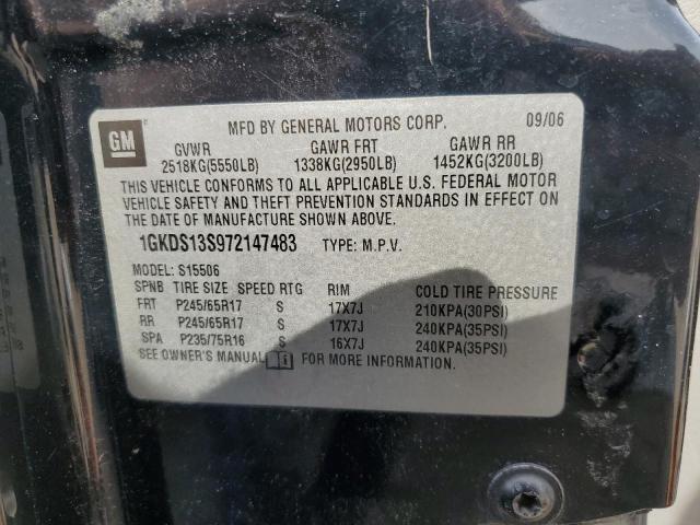 2007 GMC Envoy VIN: 1GKDS13S972147483 Lot: 58850444