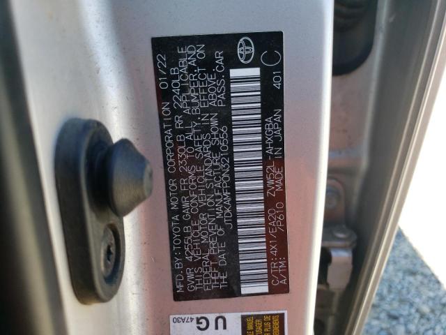 2022 Toyota Prius Prime Le VIN: JTDKAMFP0N3210556 Lot: 58532684