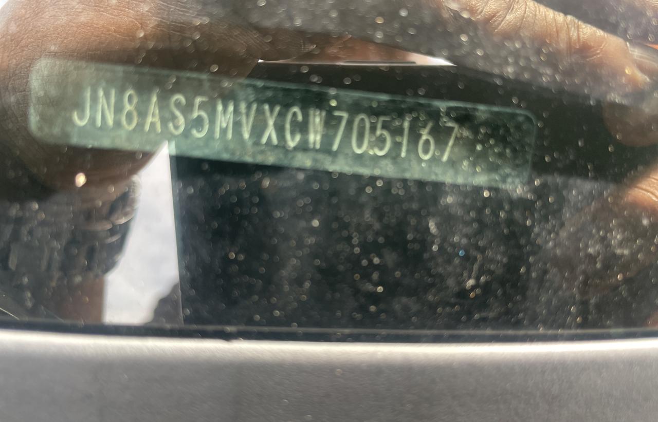 JN8AS5MVXCW705167 2012 Nissan Rogue S