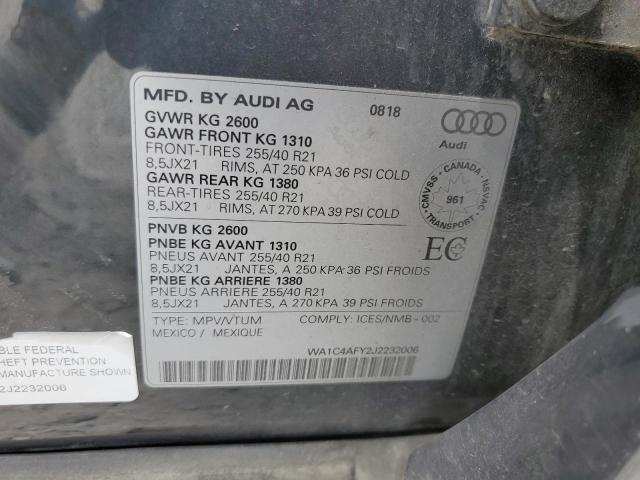 2018 AUDI SQ5 PRESTI - WA1C4AFY2J2232006