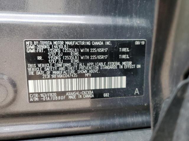 VIN 2T3F1RFV6KC047435 2019 Toyota RAV4, LE no.14