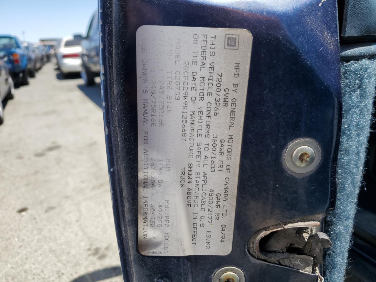 2GCFC29K9R1256687 1994 Chevrolet Gmt-400 C2500