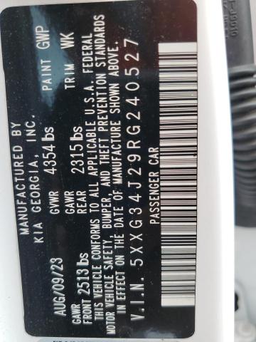 2024 Kia K5 Ex VIN: 5XXG34J29RG240527 Lot: 58946884