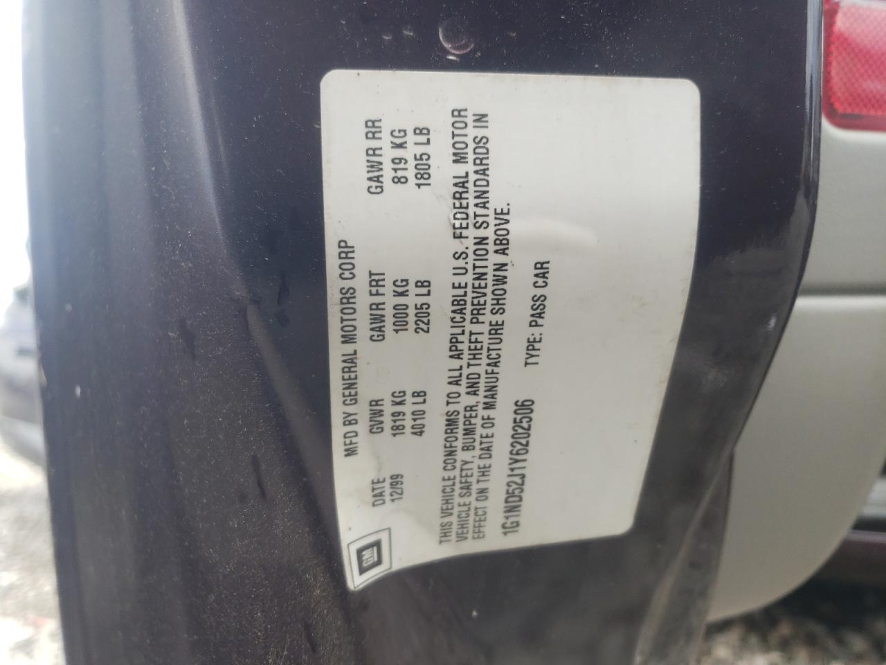 1G1ND52J1Y6202506 2000 Chevrolet Malibu